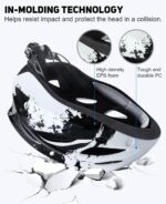 RaMokey Fahrradhelm 57-62 cm mit LED-Licht & Magnetvisier – Sicherheitshelm für Damen & Herren – Bild 5