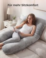Nuliie Schwangerschaftskissen U-Form mit waschbarem Bezug – Ergonomisches Komfortkissen für Schwangere – Bild 3