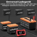 HTRC 16A Autobatterie Ladegerät 6V/12V/24V – Intelligent für PKW, Motorrad & Boot – Bild 2