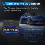 Vgate iCar Pro 2S Bluetooth OBD2 Diagnosegerät – Fahrzeugdiagnose für iOS, Android & Windows – Bild 4