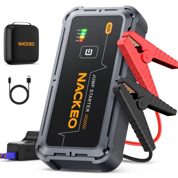 NACKEO N20 7000A Jump Starter Powerbank – Auto Starthilfe für PKW, SUV & Diesel