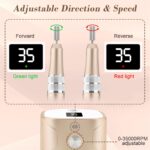 Kredioo Nagelfräser 35000 U/Min mit LED-Display – Professionelles Maniküre & Pediküre Set – Bild 5