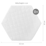 roba Laufgittermatratze 6-eckig 112x97 cm – Komforteinlage mit abnehmbarem Bezug – Bild 2