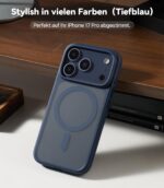 TORRAS Guardian-Mag iPhone 17 Pro Hülle – MagSafe kompatibel, Militärschutz, Matt Blau – Bild 8