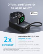 Anker MagGo Powerbank 10000mAh mit Apple Watch Ladestation – 35W Schnellladung für iPhone & iPad – Bild 2