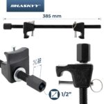 HASKYY Federspanner 380mm Universal – Federbeinspanner mit Sicherheits-Pins für PKW – Bild 3