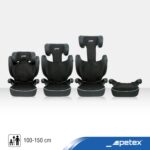 PETEX Auto-Kindersitz Basic i-Size – Höhenverstellbar für Kinder 100–150 cm – Bild 5