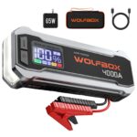 WOLFBOX 4000A Starthilfe Powerbank 88.8Wh – Autobatterie Booster mit USB-C Schnellladung für PKW, SUV, LKW