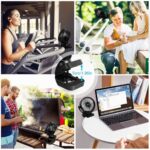 ELZO 12000mAh Campingventilator – USB-Ventilator mit LED, Fernbedienung & 360° Drehung – Bild 7