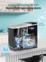 FOHERE Tragbare Eiswürfelmaschine 14 kg/24h – Selbstreinigend mit 2 Grössen – Bild 5