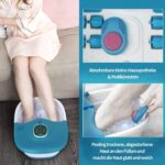KNQZE Fusssprudelbad mit Heizung & Massage – Faltbar mit 16 Akupressurrollen für Zuhause – Bild 4