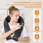 LAOBEN Shiatsu Nackenmassagegerät mit Wärmefunktion – Tiefenmassage für Nacken, Schulter & Rücken – Bild 3