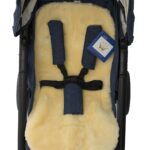 KIWA Merino Lammfell Einlage 75x38cm – Temperaturausgleichend für Kinderwagen & Babywiegen