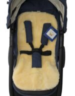 KIWA Merino Lammfell Einlage 75x38cm – Temperaturausgleichend für Kinderwagen & Babywiegen