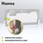 Lionelo Hanna Bettgitter 150 x 66 cm – Rausfallschutz mit 180° Klappfunktion für Babys – Bild 4