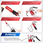 CarBole Fettpresse 8000PSI mit 3 Schläuchen & 6 Düsentypen – Profi-Schmieranlage – Bild 7