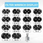 CCLIFE 15-tlg Ölfilter Schlüssel Set 65-100mm – Universal Profi-Werkzeug für Ölwechsel – Bild 6