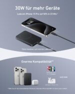 Anker MagGo Powerbank 10000mAh – Ultra-flaches Qi2 Magnetladegerät mit 15W für iPhone – Bild 6