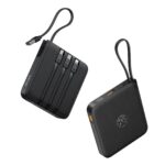 VRURC Powerbank 20000mAh mit 4 Kabeln – 22.5W Schnellladung für alle Geräte