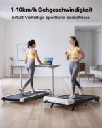 Toputure Laufband mit 3-stufiger Neigung – Walking Pad 1-10 km/h für Zuhause & Büro – Bild 3