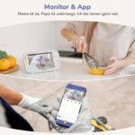 jeeber Babyphone mit 2 Kameras – 2K WLAN Videofon mit 360° Schwenk & HDR-Nachtsicht – Bild 2
