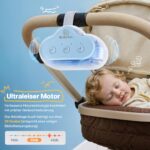 Robofun Kinderwagenschaukler mit USB-C – Automatische Einschlafhilfe für Babys bis 3 Jahren – Bild 3