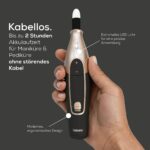 Beurer MP 84 Special Edition Elektrische Nagelfeile mit 10 Aufsätzen & LED-Licht – Kabelloses Maniküre-/Pediküreset für Hand- & Fußpflege – Bild 2