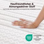 Novilla 7-Zonen Kaltschaummatratze 140x200 cm H3/H4 – Ergonomische Unterstützung mit Öko-Tex Zertifikat – Bild 3