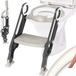 KIDIZ® Kinder-Toilettensitz mit Treppe & Griffe – höhenverstellbar, faltbar, rutschfest