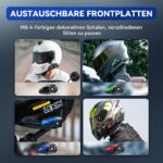 LEXIN G2P Motorrad Bluetooth Headset – Kommunikationssystem für bis zu 6 Personen – Bild 4