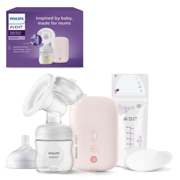 Philips AVENT Elektrische Einzelmilchpumpe SCF395/31 – Klinikqualität mit Natural Motion