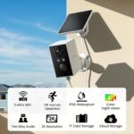 wansview 2K Überwachungskamera Aussen mit Solarpanel & Akku – kabellose Aussenkamera WLAN IP65 – Bild 2