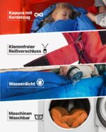 MalloMe Schlafsack Outdoor – Leichter Winterschlafsack für Camping & Wandern – Bild 4