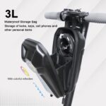 Mezelon E-Scooter Schloss mit Tasche – 8mm Stahlkette für sichere Aufbewahrung – Bild 2