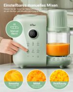 Bear 6-in-1 Babynahrungszubereiter mit Dampfgarer & Mixer – BPA-frei für gesunde Heimatkost – Bild 4