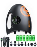OutdoorMaster Shark 2S 88,8Wh SUP Pumpe – Elektrische Akku-Pumpe für 6 Boards mit Auto-Off