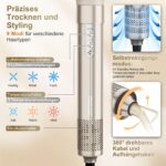 7MAGIC 6-in-1 Airstyler mit Lockenstab, Glättbürste und Volumenbürsten – Bild 8