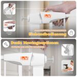 LAOYE Treppenschutzgitter 92 cm – Druckhalter ohne Bohren, 75–124 cm Breite – Bild 6