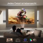 ONOAYO ONO3 Pro 4K Projektor – 1500 ANSI, Smart TV OS, Dolby Audio & WiFi 6 – Bild 3