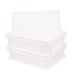 Pimotti Pizzaballenbox 30x40x12 cm – Stapelbarer Gärbehälter für Pizzateig (2er-Set + Deckel)