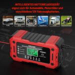 YDBAO 15A Autobatterie Ladegerät 12V mit LCD Display – Intelligentes Schnellladen für alle Batterietypen – Bild 8