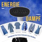 Rolipo Dampfglätter 1640W mit 400ml Tank – Faltenentferner für Zuhause & Reisen – Bild 3