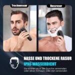 Brightup Elektrorasierer Herren mit 4D-Schwebekopf – Nass- & Trockensystem IPX6 – Bild 4