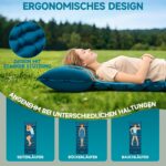 FORRINX Isomatte 200x69 cm mit 9,5 cm Polsterung – Ultraleichte Campingmatte für Outdoor – Bild 4