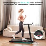 CITYSPORTS Klappbares Laufband bis 12 km/h – Elektrisches Walking Pad mit App & Tablet-Halter – Bild 3
