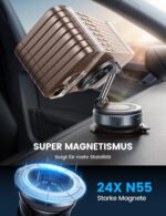 Lamicall MagSafe Autohalterung mit Vakuum-Saugnapf & 24 Magnete – 360° drehbar für iPhone – Bild 5