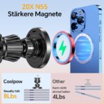 Coolpow MagSafe Autohalterung mit 15W Wireless Charging – Handyhalter für iPhone 16–12 – Bild 5