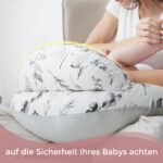 Momcozy Stillkissen mit Sicherheitsumrandung – Ergonomisches Mehrzweckkissen für Mutter & Baby – Bild 6