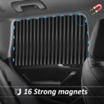 ZATOOTO Sonnenschutz Auto 4er Set mit Magnetbefestigung – UV- & Hitzeschutz fürs Fahrzeug – Bild 3
