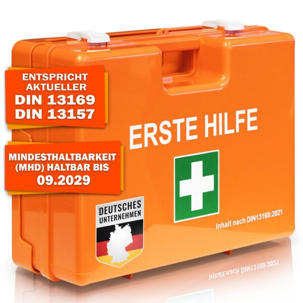 KARAT Erste-Hilfe-Kasten DIN 13157:2021 – Betriebsausstattung für bis 50 Mitarbeiter
